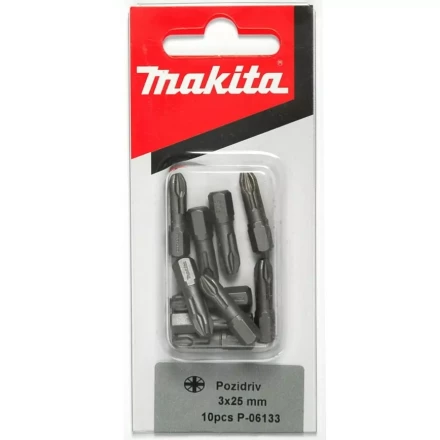 Биты Makita PZ3 25мм 10шт (P-06133) купить в Тобольске