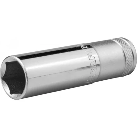 Торцовая головка KRAFTOOL &quot;INDUSTRIE QUALITAT&quot;, удлиненная, Cr-V, FLANK, хромосатинированная, 1/2&quot;, 16 мм 27807-16_z01 купить в Тобольске