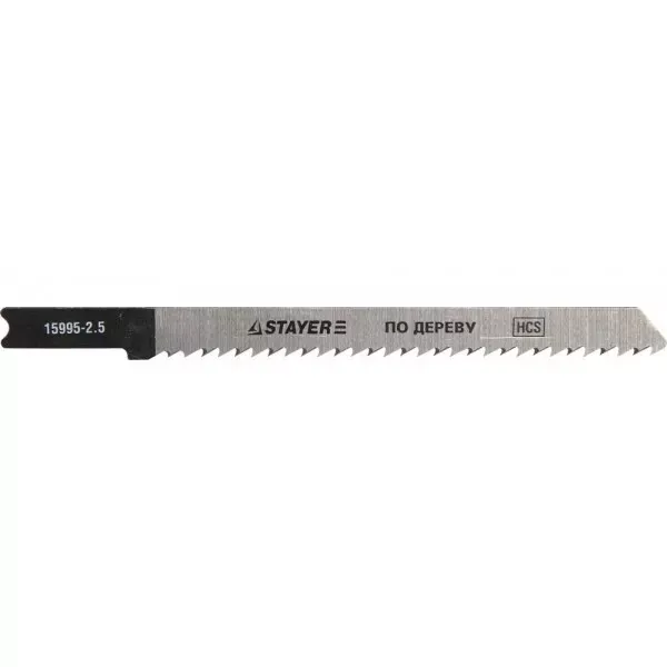 Полотна STAYER "PROFI", U101B, для эл/лобзика, HCS, по дереву, ДСП, ДВП, US-хвост., шаг 2,5мм, 75мм, 2шт 15995-2.5_z01 купить в Тобольске