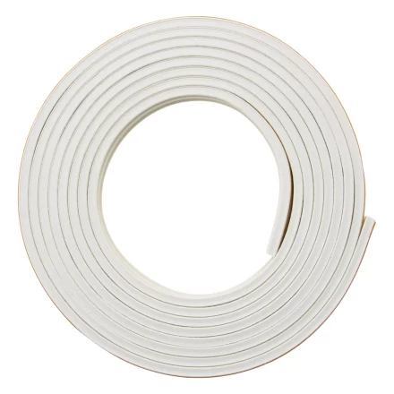 Уплотнитель резиновый, 6 м, профиль &quot;E&quot;, белый Сибртех 88917 купить в Тобольске