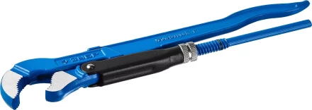 Ключ трубный рычажный ЗУБР &quot;ПРОФЕССИОНАЛ&quot;, тип &quot;S&quot;, изогнутые губки для труднодоступных мест, цельнокованный, Сr-V,  № 1, 1&quot; 27336-1_z01 купить в Тобольске