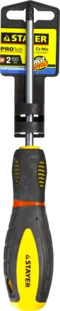 Отвертка STAYER &quot;PROFI&quot; &quot;PROTech&quot;, двухкомп рукоятка, намагниченная, Cr-Mo, PH2x100мм 25132-2-10_z02 купить в Тобольске