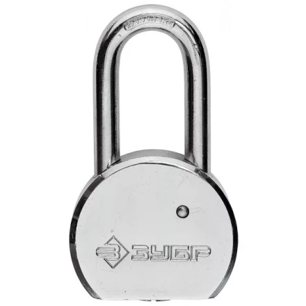 Замок навесной ЗУБР &quot;серия 272&quot; с удлинен закал дужкой, стальной корпус, 55мм 4-37272-55 купить в Тобольске