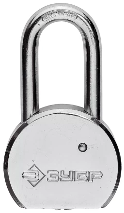 Замок навесной ЗУБР &quot;серия 272&quot; с удлинен закал дужкой, стальной корпус, 55мм 4-37272-55 купить в Тобольске