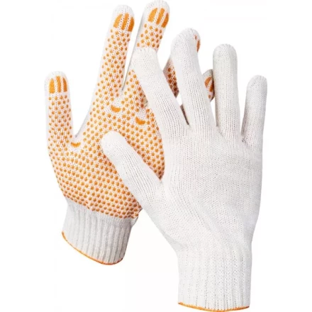 Перчатки STAYER &quot;МASTER&quot; трикотажные, 7 класс, х/б, с защитой от скольжения, L-XL 11404-XL купить в Тобольске