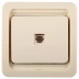 Розетка СВЕТОЗАР &quot;ГАММА&quot; телефонная одинарная, цвет бежевый SV-54117-B купить в Тобольске