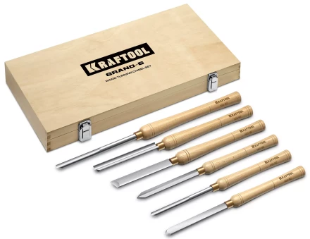 Набор профессиональных токарных резцов по дереву KRAFTOOL 18368 купить в Тобольске