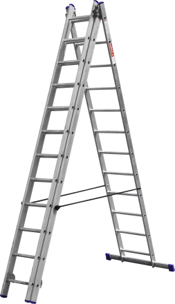 Лестницы алюминиевые трехсекционные серия ЭКСПЕРТ купить в Тобольске