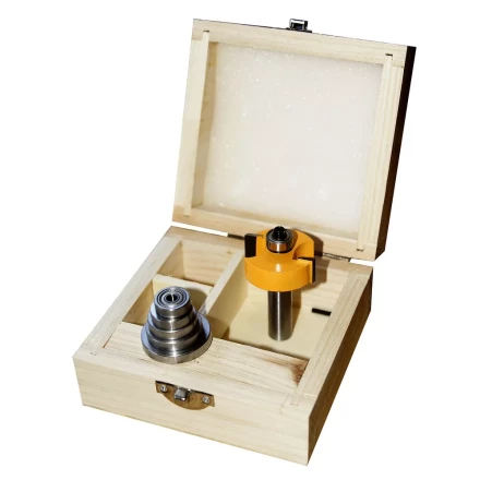 Набор фрез кромочных фальцевых 6 подшипников хвостовик 12 мм 46329 купить в Тобольске