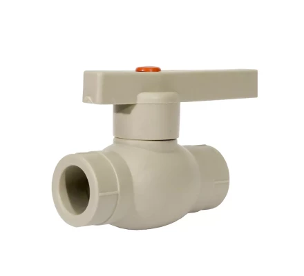 Кран шаровой PP-R 20мм серый (10/70) 44330 купить в Тобольске