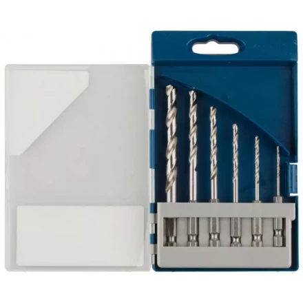 Набор ЗУБР &quot;ЭКСПЕРТ&quot;:  Сверла  по металлу, шестигранный хвостовик 1/4&quot;, быстрорежущая сталь Р6М5, 4,5,6,8,10мм, 5 пред 29623-H5 купить в Тобольске