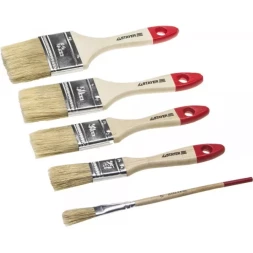 Набор STAYER &quot;STANDARD&quot; &quot;UNIVERSAL&quot;: Кисти, светлая натур щетина, деревянная ручка, 4шт: 25, 38, 50мм; плоская №0 0162-H4_z01